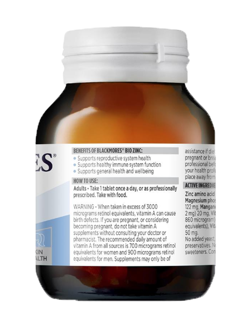 Blackmores - Bio Zinc 168 Viên Nén - Hàng Auth Từ Úc