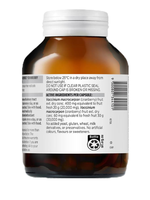 Blackmores - Cranberry Forte 50000 90 Viên Nang - Hàng Auth Từ Úc