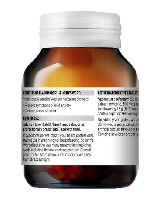Blackmores - St John's Wort 1800mg 90 Viên Nén - Hàng Auth Từ Úc