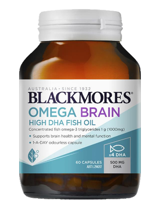Blackmores - Omega Brain Health 60 Viên Nang - Hàng Auth Từ Úc