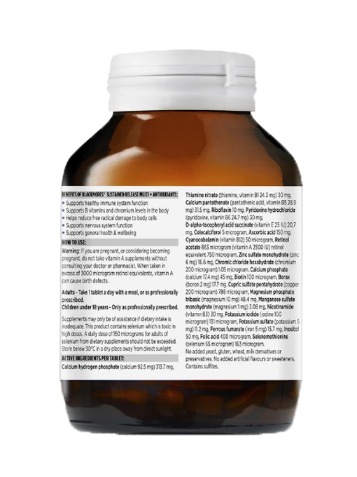Blackmores - Sustained Release Multi + Antioxidants 180 Viên Nén - Hàng Auth Từ Úc