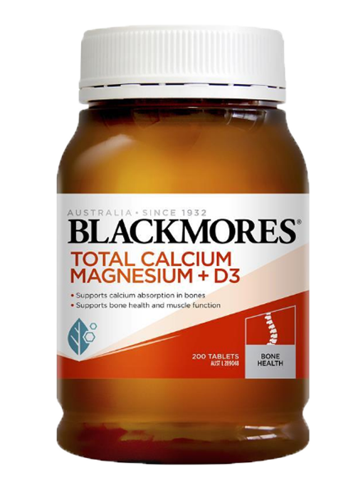 Blackmores - Total Calcium & Magnesium + D3 200 Viên Nén -  Hàng Auth Từ Úc