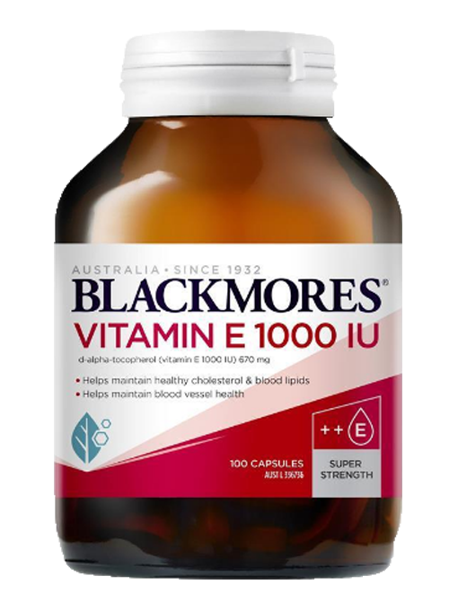 Blackmores - Vitamin E 1000IU 100 Viên Nang - Hàng Auth Từ Úc
