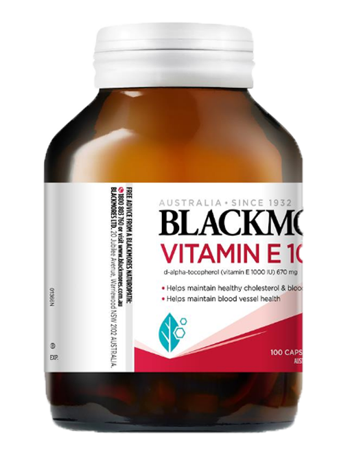 Blackmores - Vitamin E 1000IU 100 Viên Nang - Hàng Auth Từ Úc