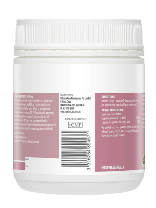 Healthy Care - Evening Primrose Oil 1000mg 200 Viên Nang -  Hàng Auth Từ Úc