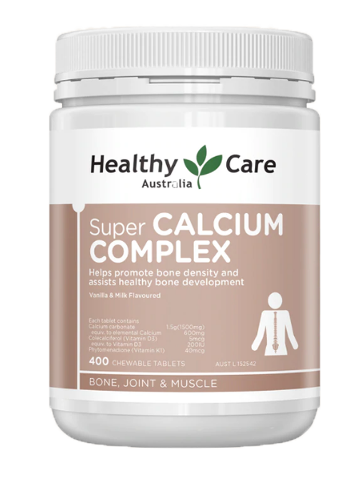Healthy Care - Super Calcium Complex D 400 Viên Ngậm -  Hàng Auth Từ Úc