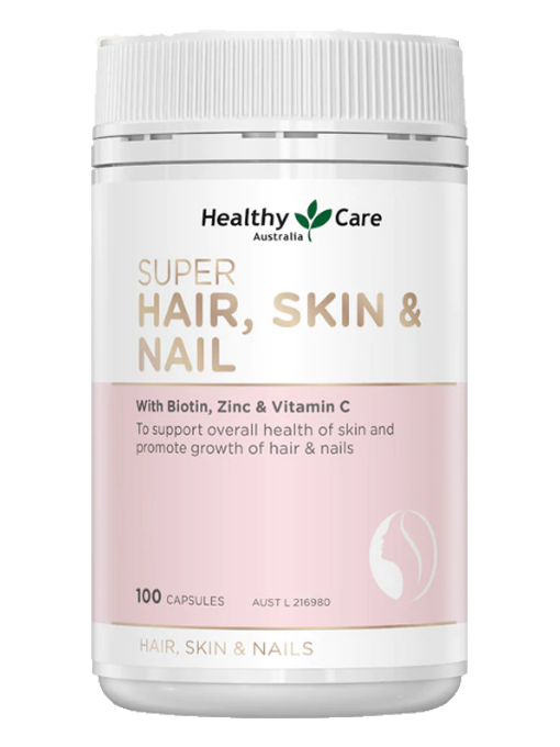 Healthy Care - Super Hair Skin & Nails 100 Viên Nang -  Hàng Auth Từ Úc