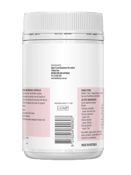 Healthy Care - Super Hair Skin & Nails 100 Viên Nang -  Hàng Auth Từ Úc