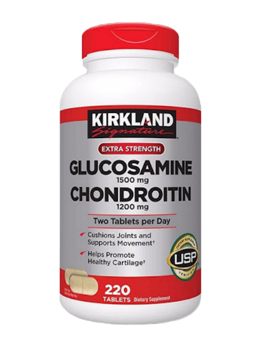 Kirkland - Glucosamine & Chondroitin 220 Viên Nén - Hàng Auth Từ Mỹ