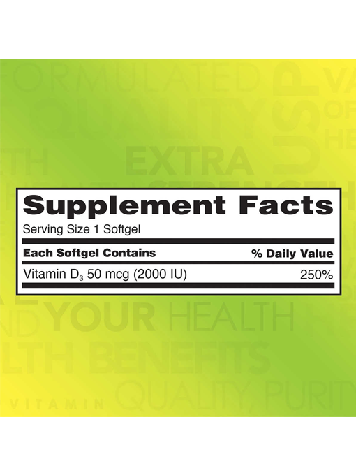 Kirkland - Extra Strength Vitamin D3 50 mcg 600 Viên Nang  - Hàng Auth Từ Mỹ