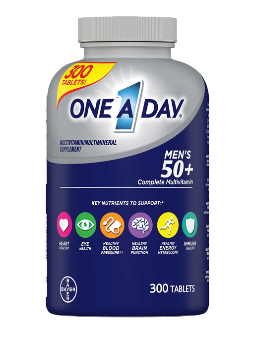 One A Day - Men's 50 + Multivitamin 300 Viên Nén - Hàng Auth Từ Mỹ
