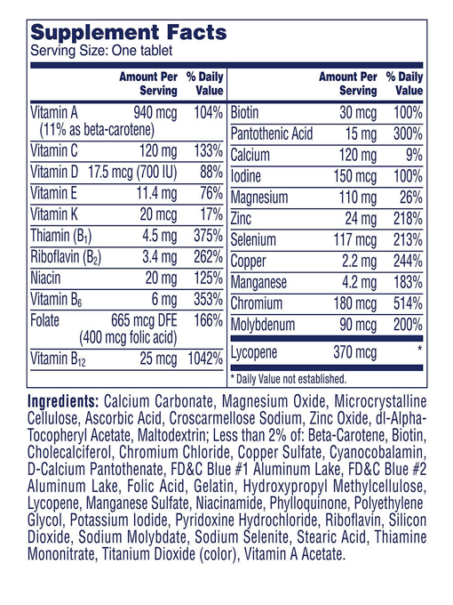 One A Day - Men's 50 + Multivitamin 300 Viên Nén - Hàng Auth Từ Mỹ