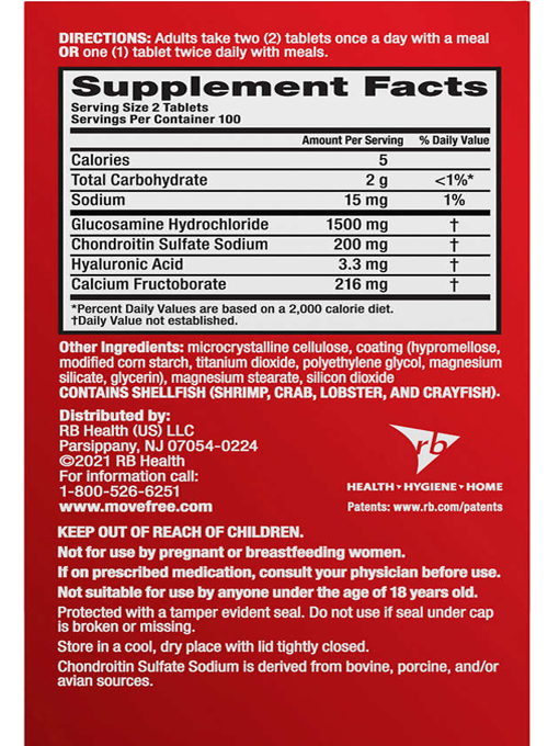 Schiff - Move Free Advanced Joint Supplement 200 Viên Nén - Hàng Auth Từ Mỹ