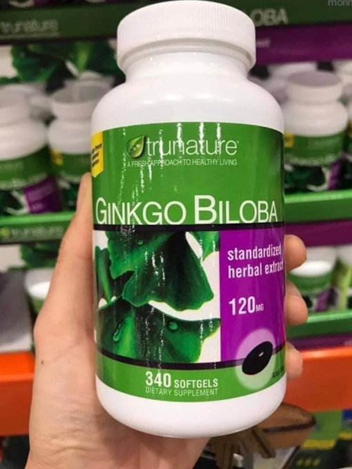 TrueNature - Ginkgo Biloba 340 Viên Nang - Hàng Auth Từ Mỹ